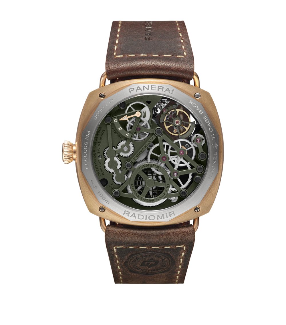 Bronze Radiomir Tourbillon Gmt Bronzo Watch 45Mm