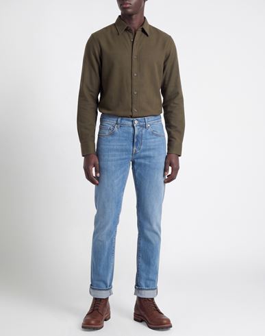 Man Jeans Blue Size 30 Cotton, Elastane