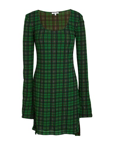 Woman Mini dress Green Size S Polyamide