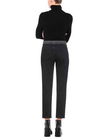 Woman Jeans Black Size 25 Cotton, Elastane