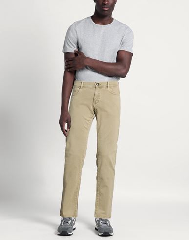 Man Jeans Sage green Size 28 Cotton, Elastane