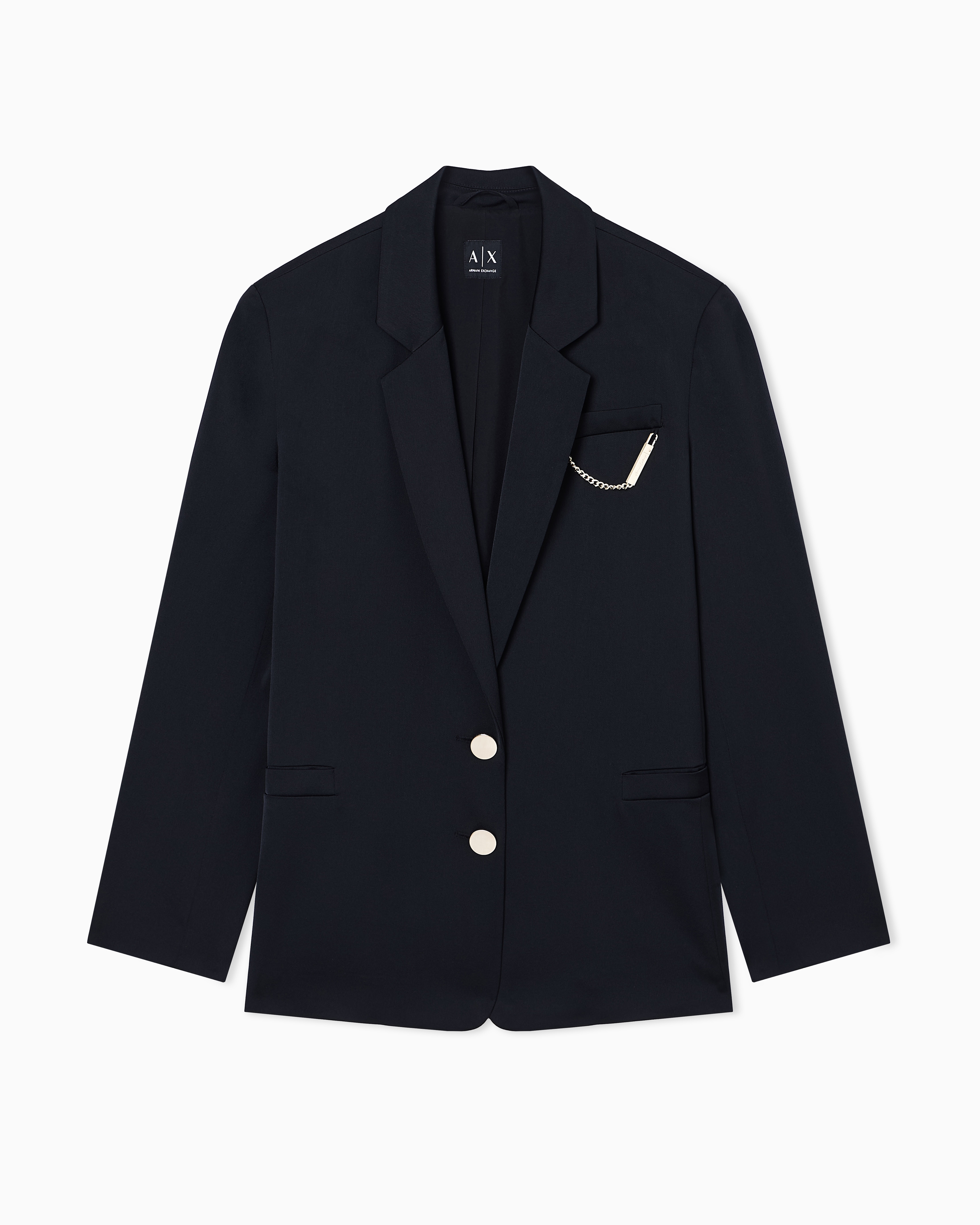 Lightweight jacket in recycled crepe satin