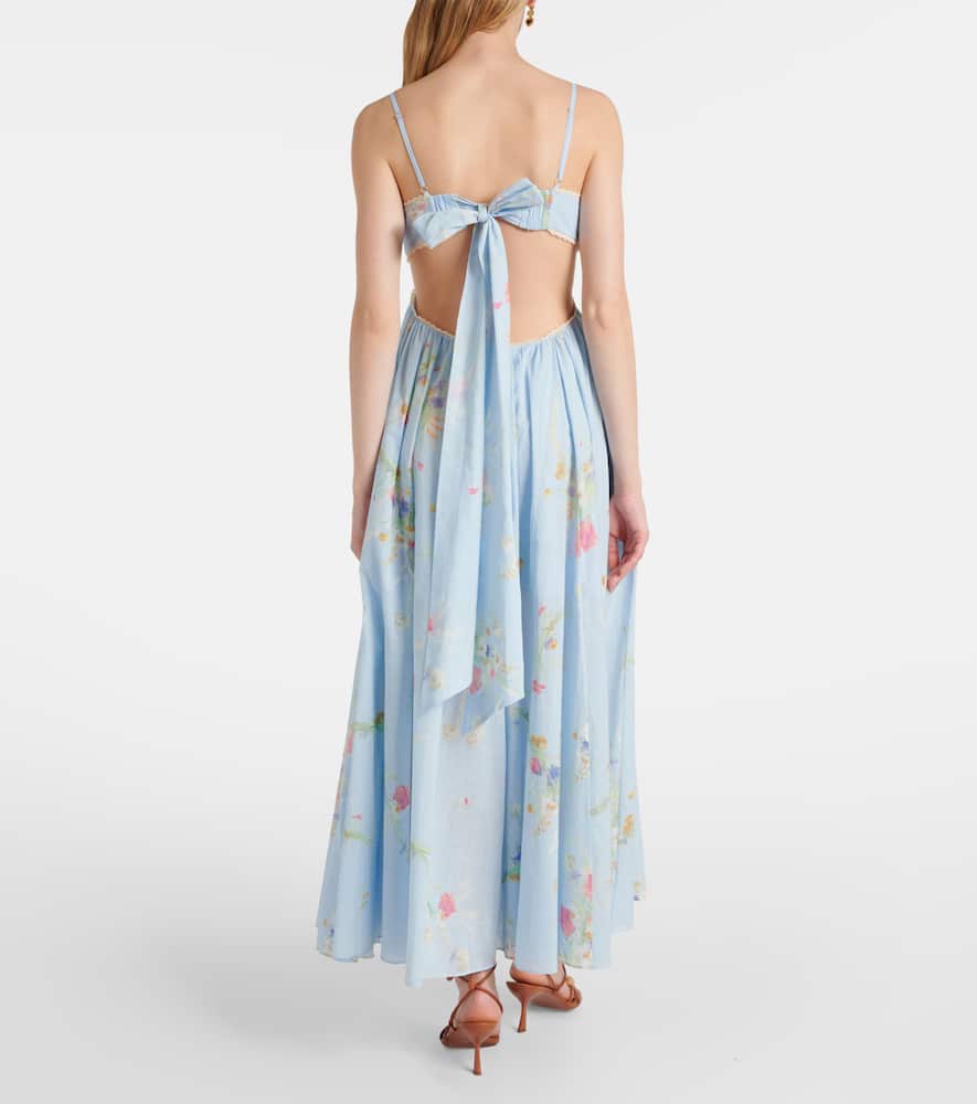 Zimmermann Lucky Picnic floral cotton maxi dress