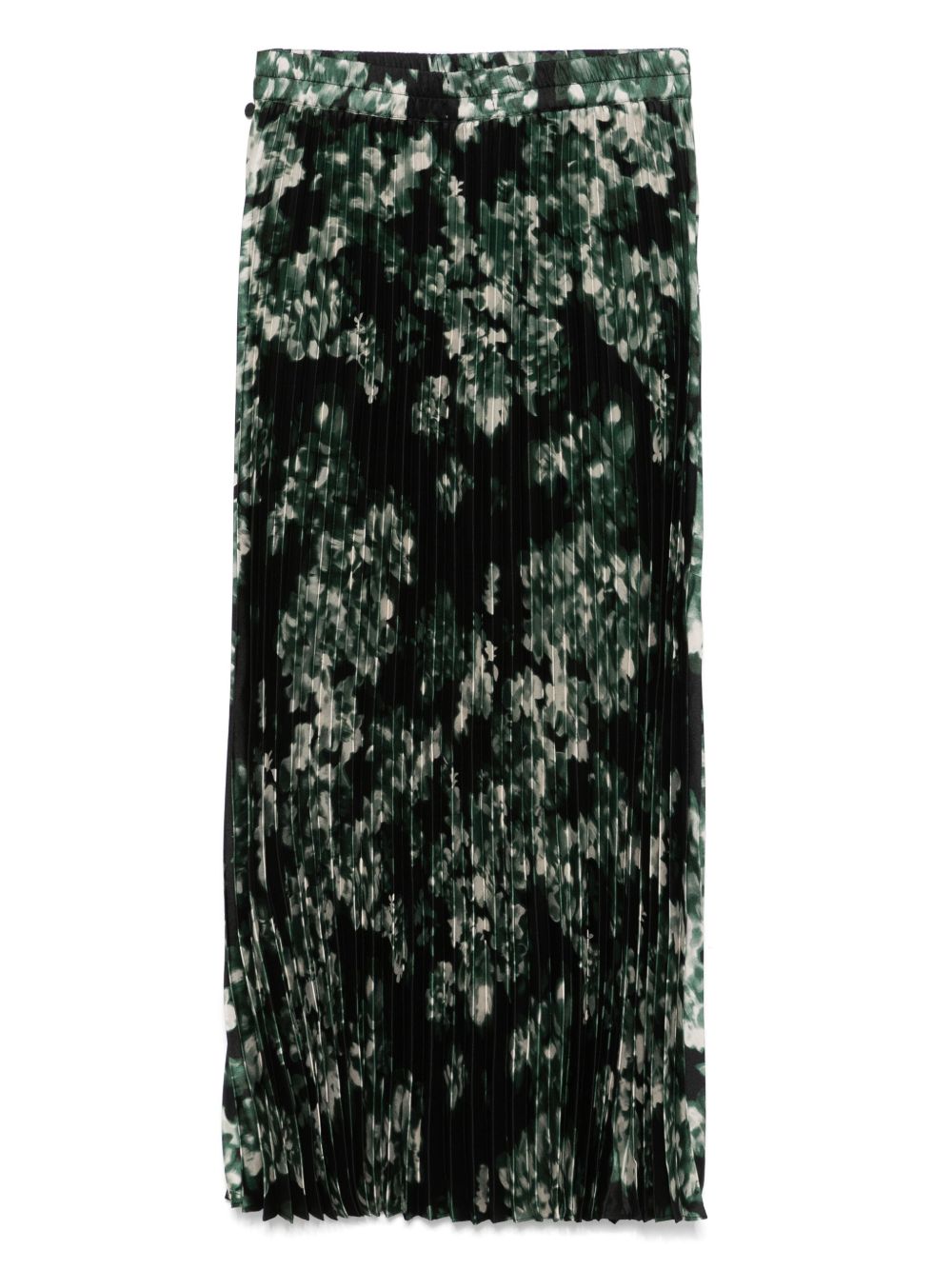 Scotch & Soda plissé midi skirt - Green