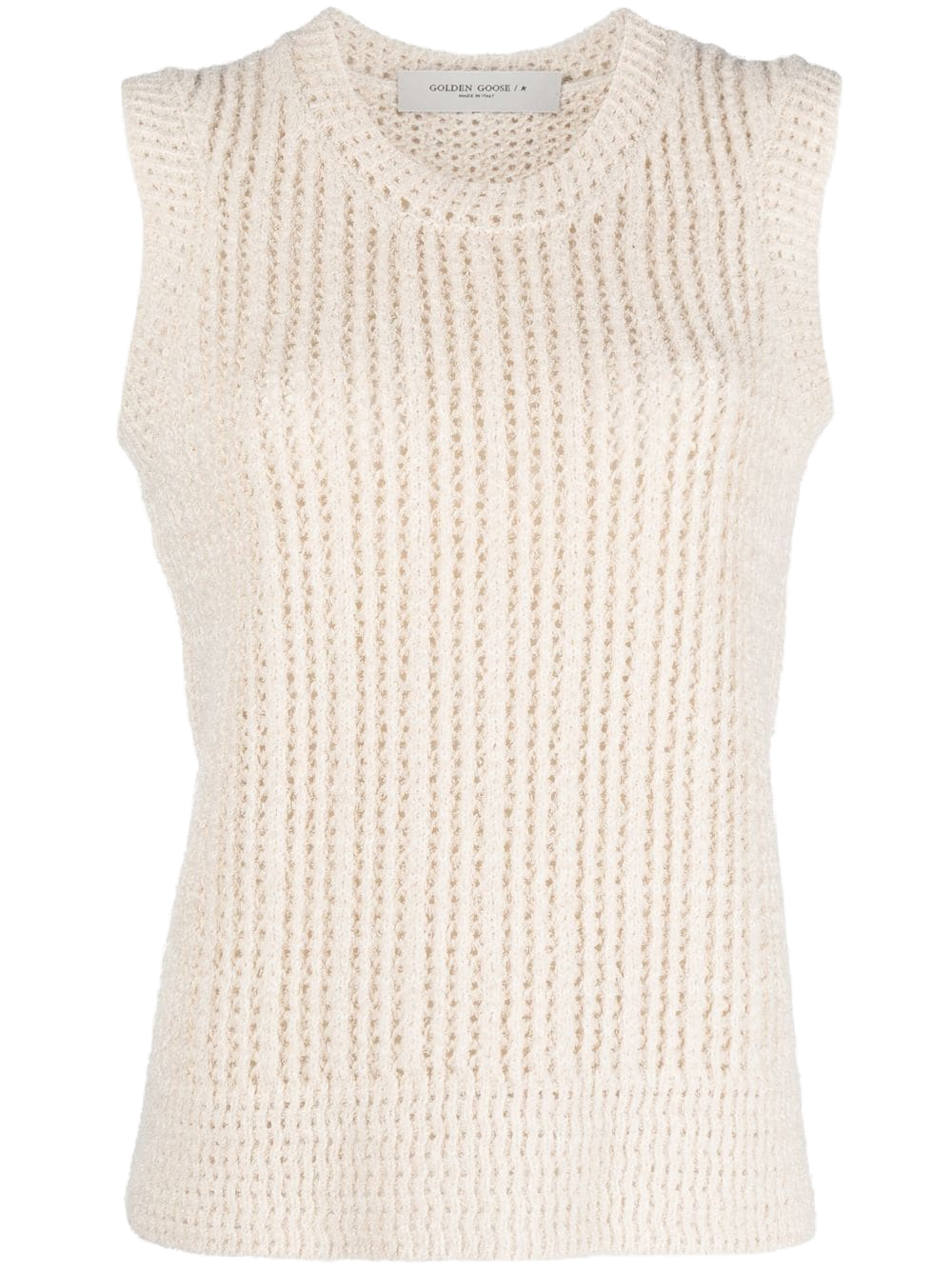 Chunky Knit Tank Top — Off-White