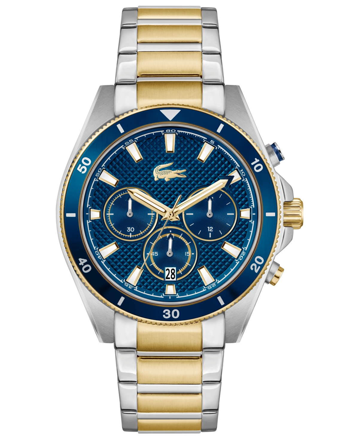 Men's Mainsail Two Tone Stainless Steel Bracelet Watch, 43mm - Blue