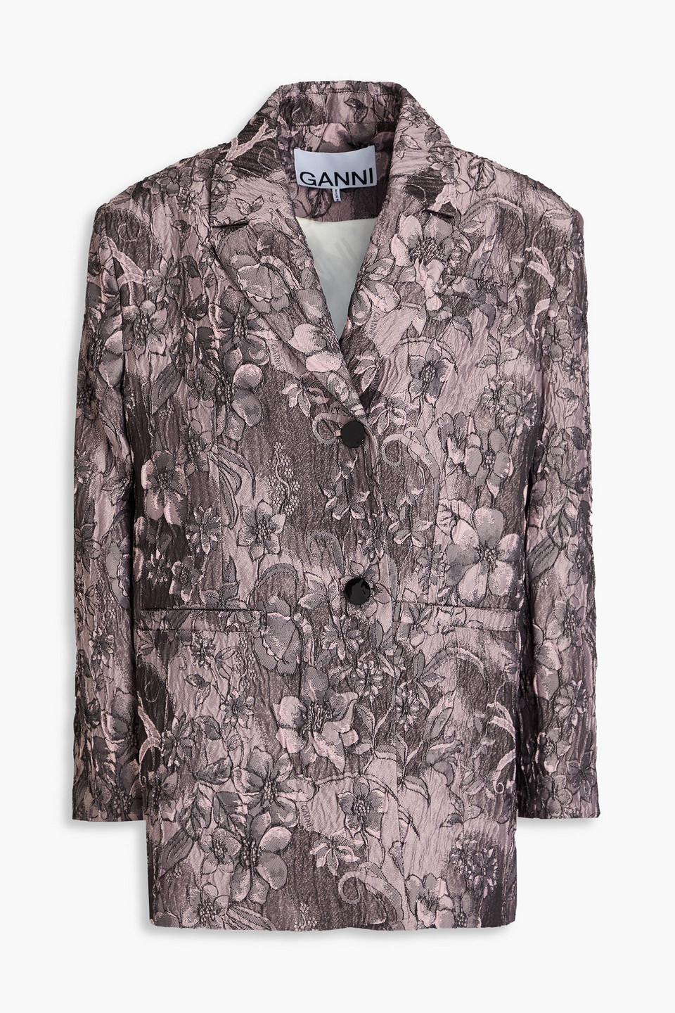 Oversized jacquard blazer
