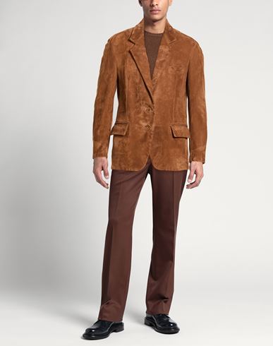 Man Blazer Brown Size 32 Ovine leather