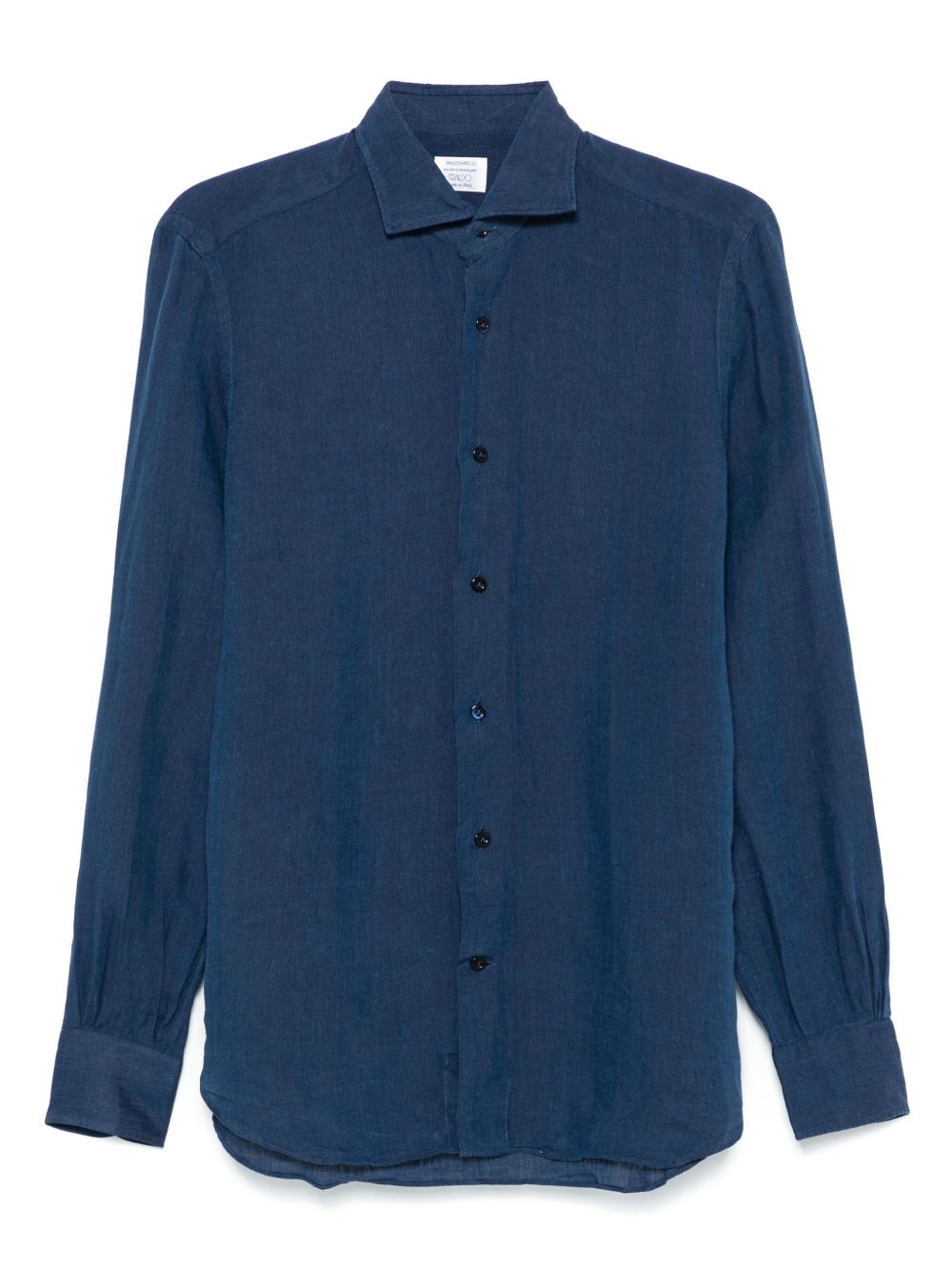 Mazzarelli cutaway-collar shirt - Blue