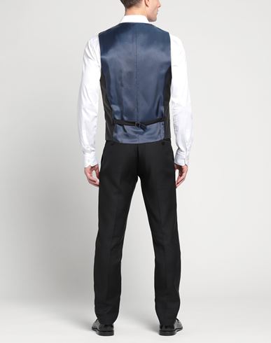 Man Tailored Vest Midnight blue Size 42 Virgin Wool