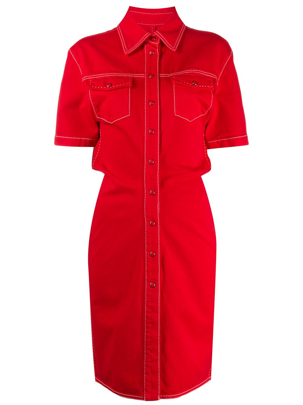 Denim shirt dress