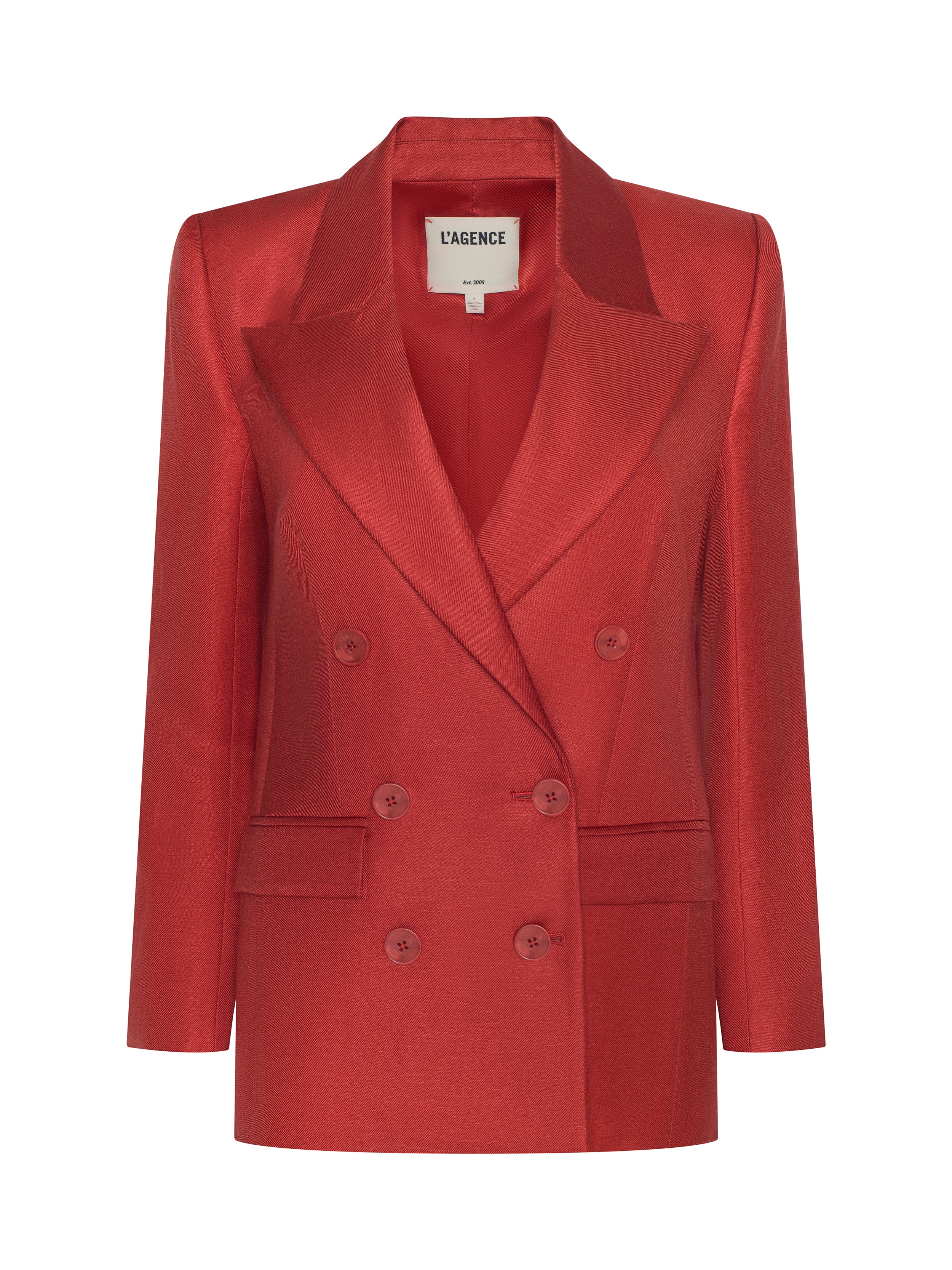 Cambrie Oversized Blazer In Poppy