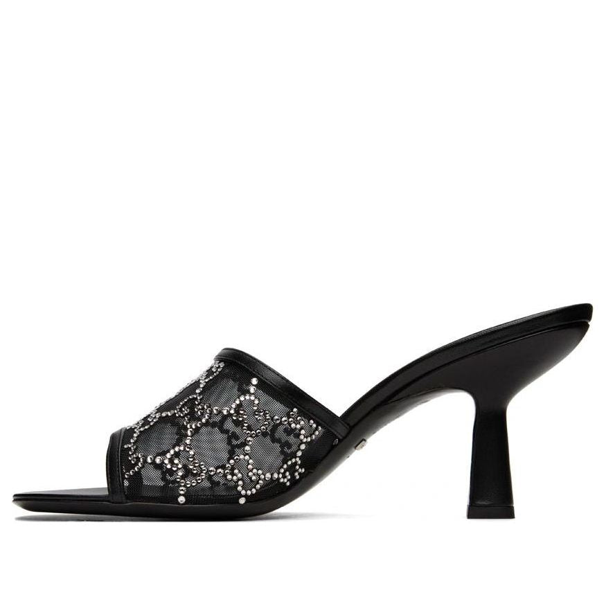 (WMNS) GG Mid-Heel Slide Sandal 'Black'