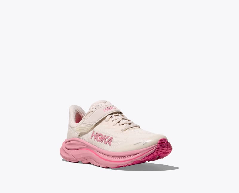 HOKA Clifton 10 Shoes in Rose Cream/Dried Rose