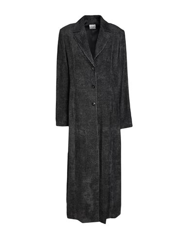 Chocolat Woman Coat Charcoal Size 4 Viscose
