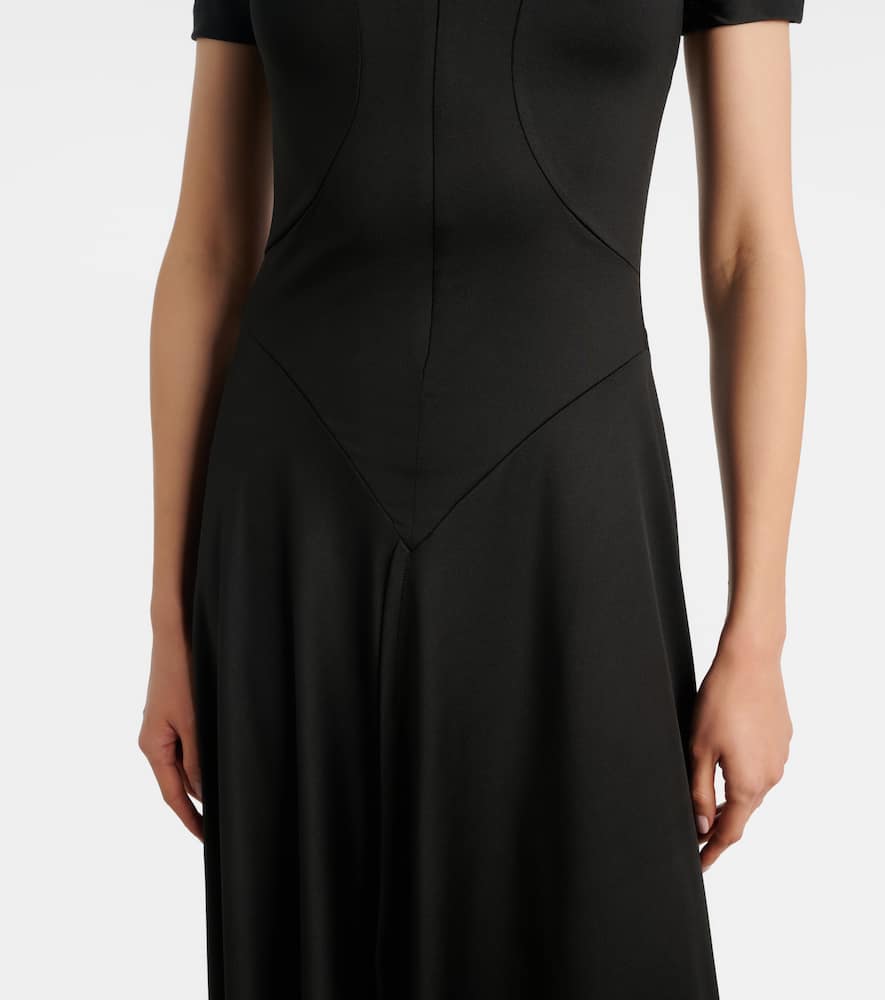 Asymmetric midi dress
