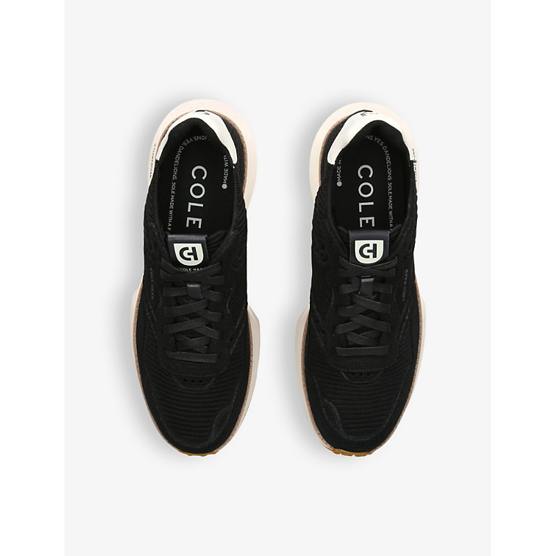 Mens Black GrandPrø Ashland Stitchlite Knitted Low-top Trainers 7
