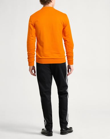 Man Sweatshirt Orange Size XXL Cotton, Elastane