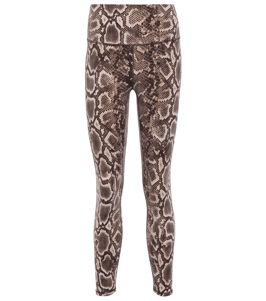 Varley Let's Go High snake-print leggings