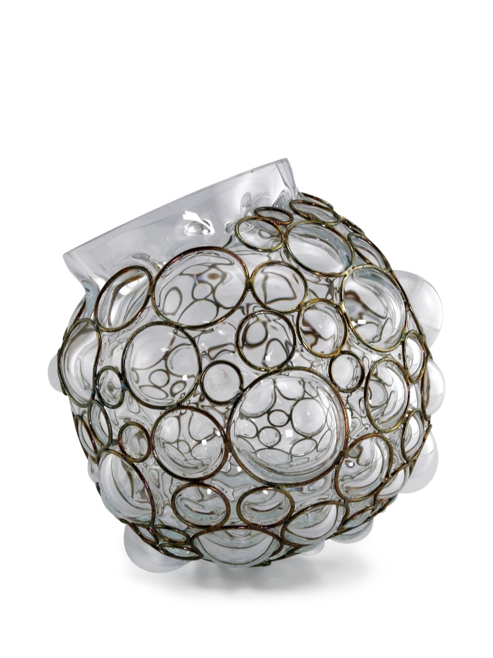 Champagne Ball vase (18cm) - White