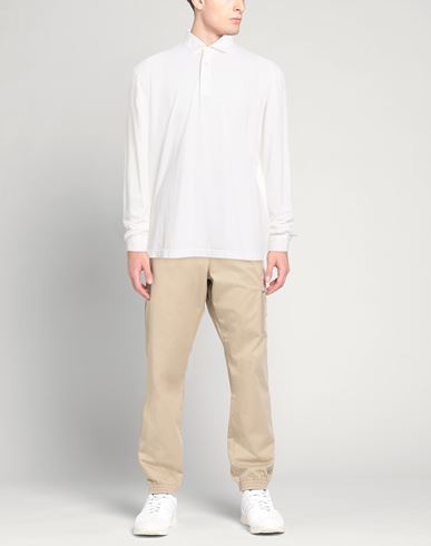 Man Polo shirt Off white Size 48 Cotton