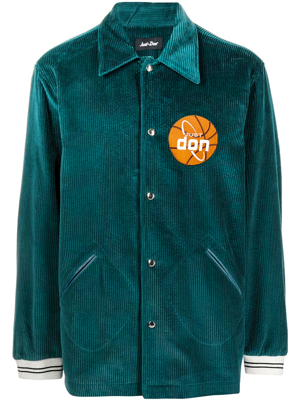 Basketball corduroy jacket - Green
