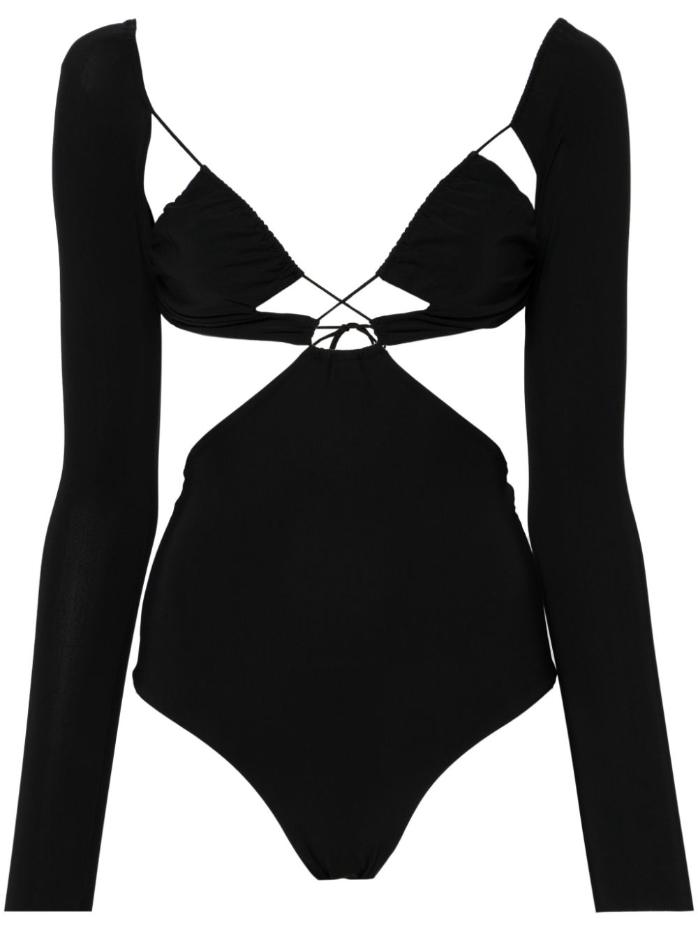 Azhar cut-out bodysuit - Black