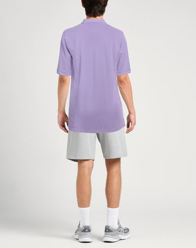 Alpha Studio Man Polo shirt Lilac Size 46 Cotton
