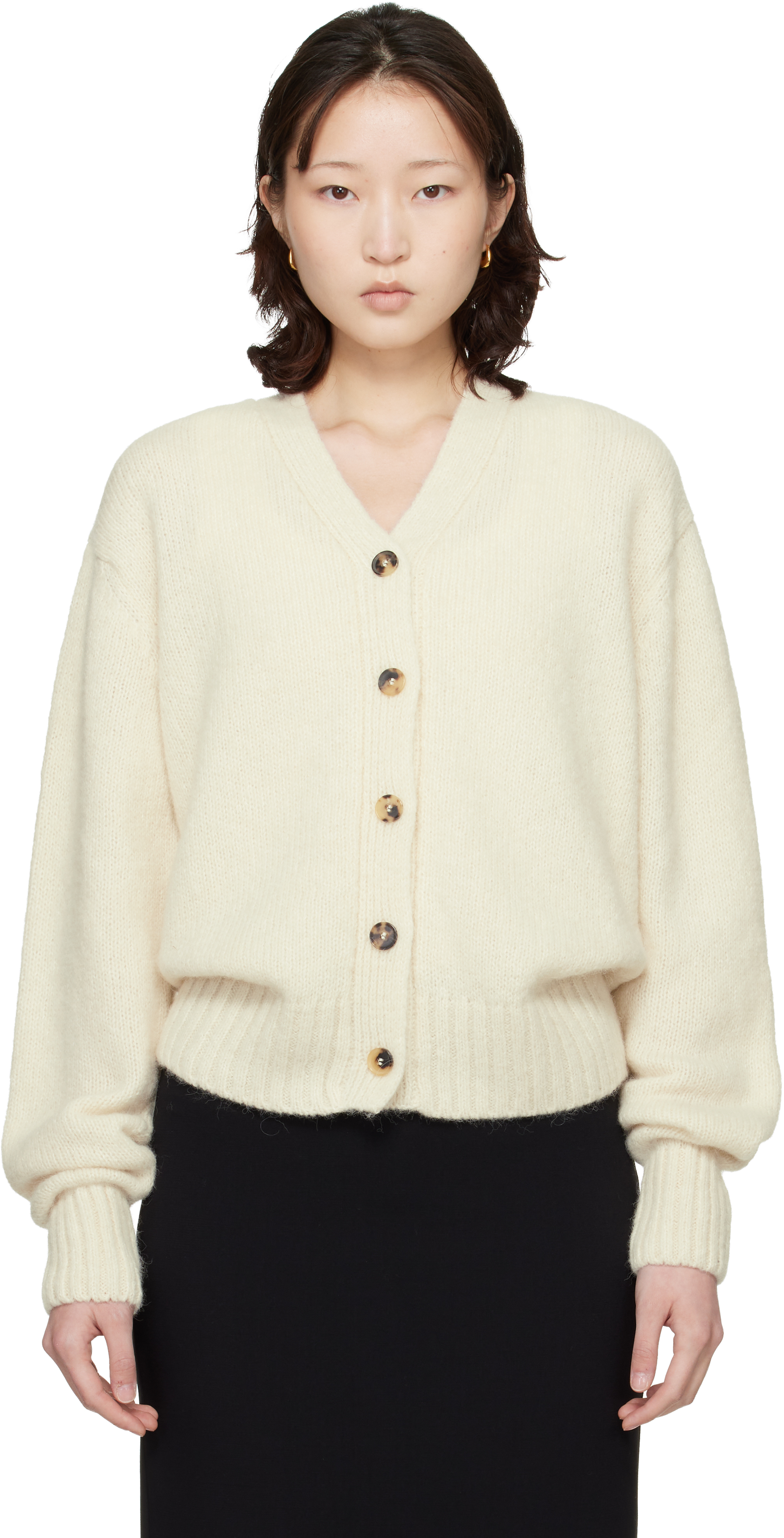 Off-White Baby Alpaca Cardigan