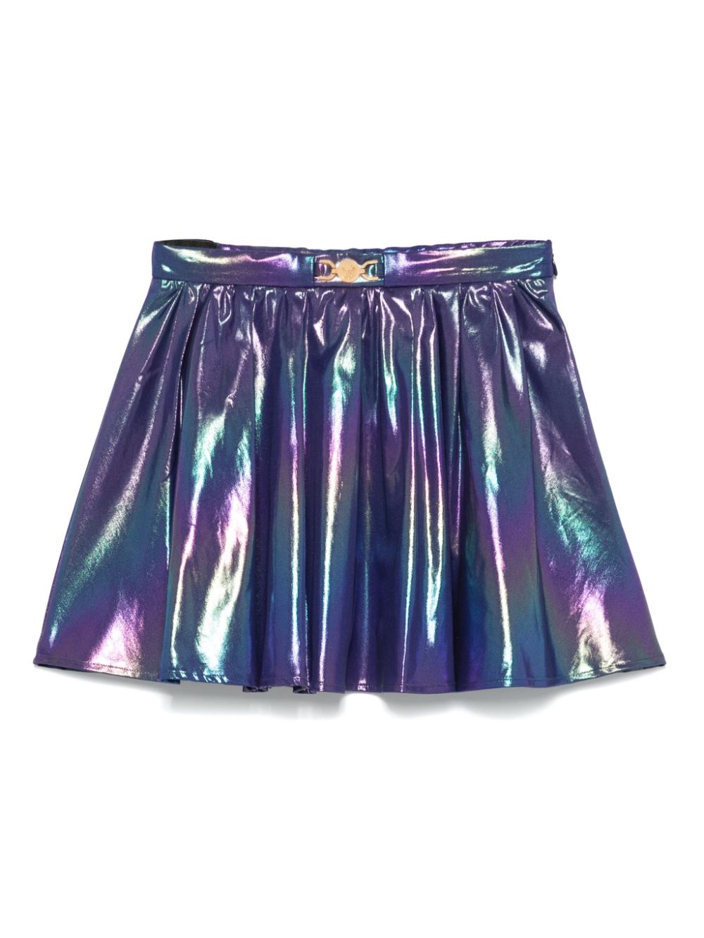 Holographic-effect skirt - Blue