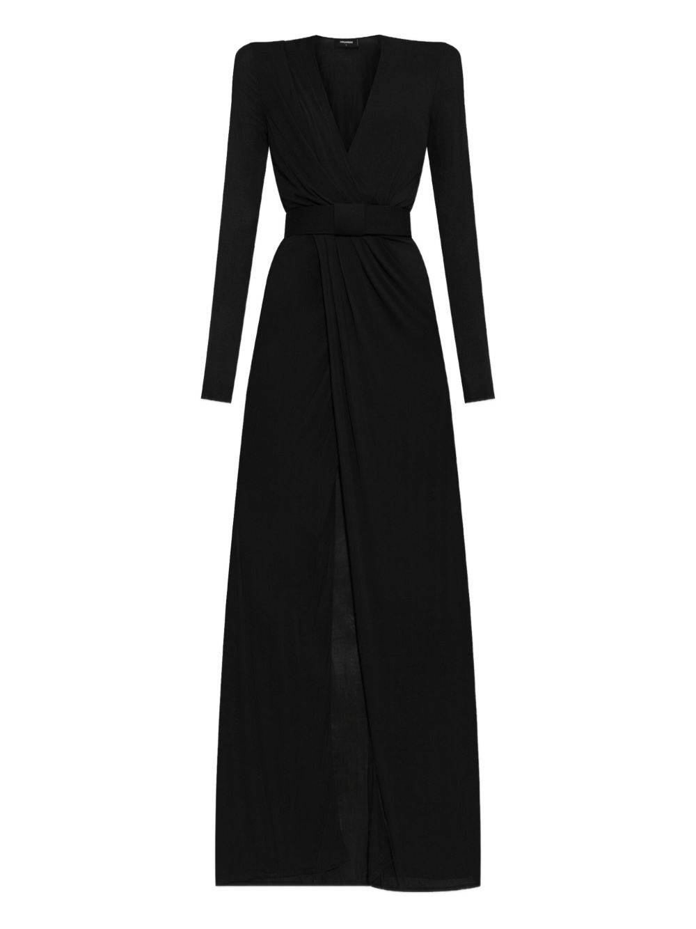 V-neck dress - Brown