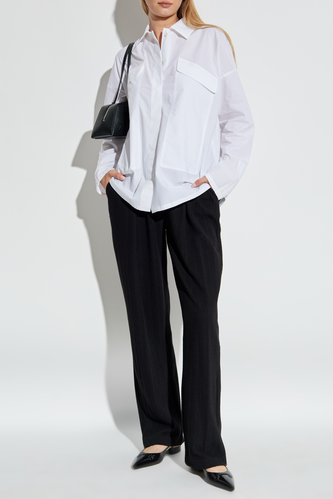 Shirt With Pockets, Women's, White