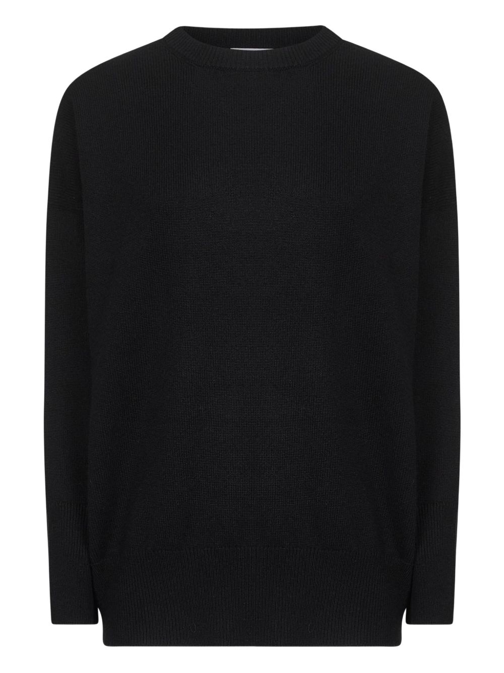 Crew-neck cashmere sweater - Black