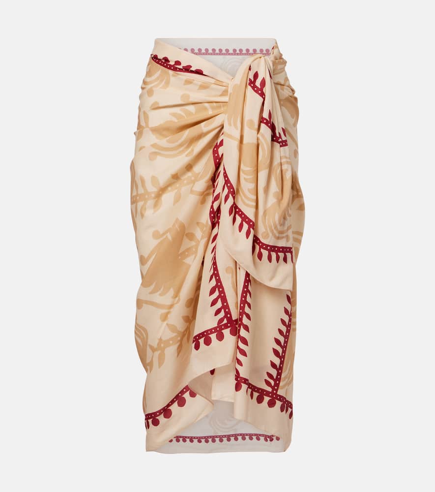 Prismatic Flow cotton beach cover-up