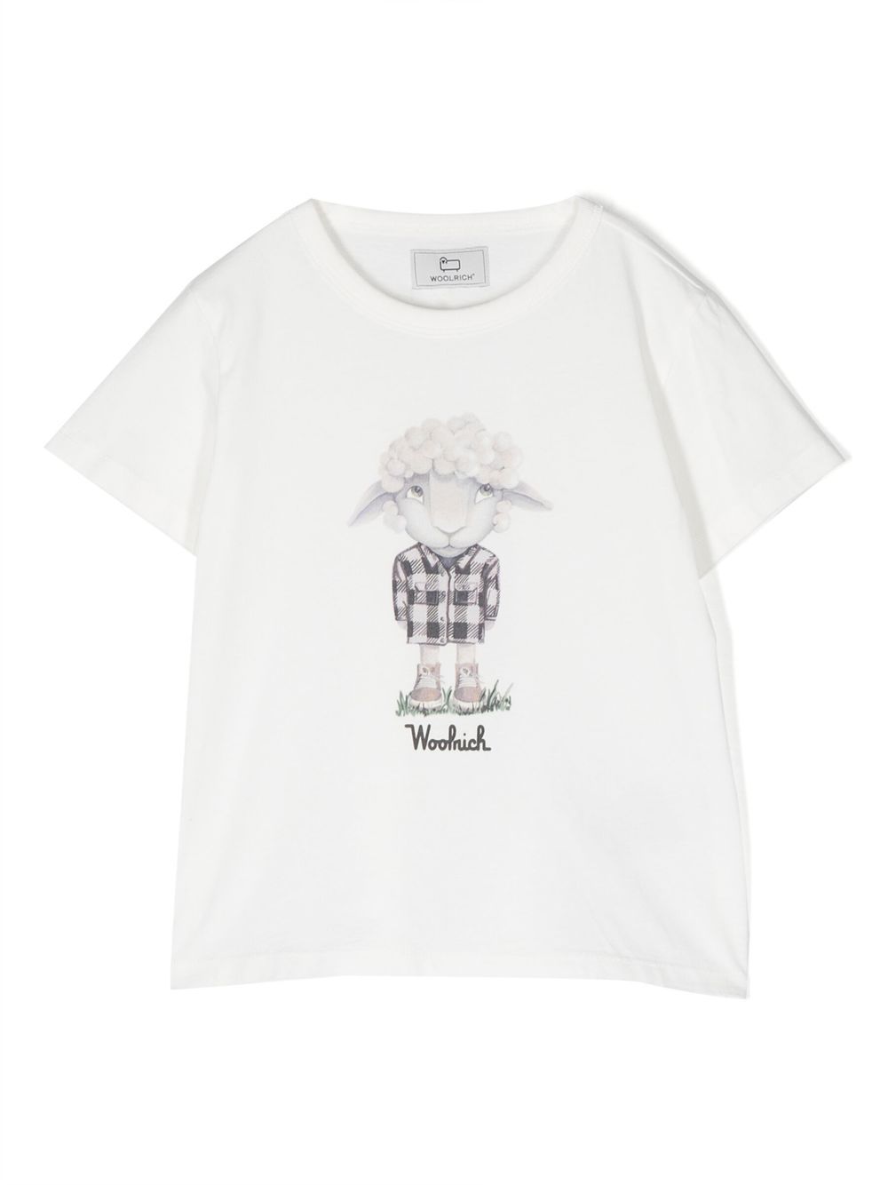 Cartoon-print T-shirt - White