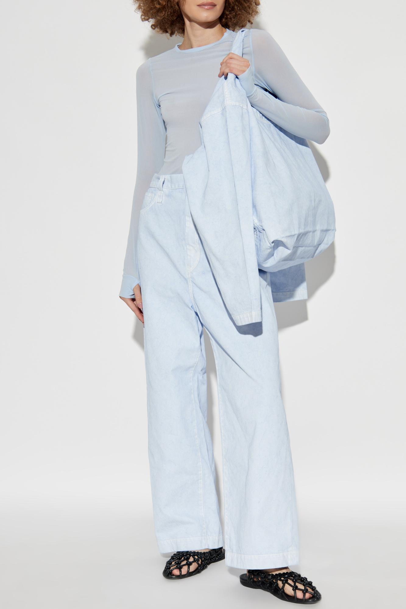 Jeans With Pockets, Women's, Light Blue