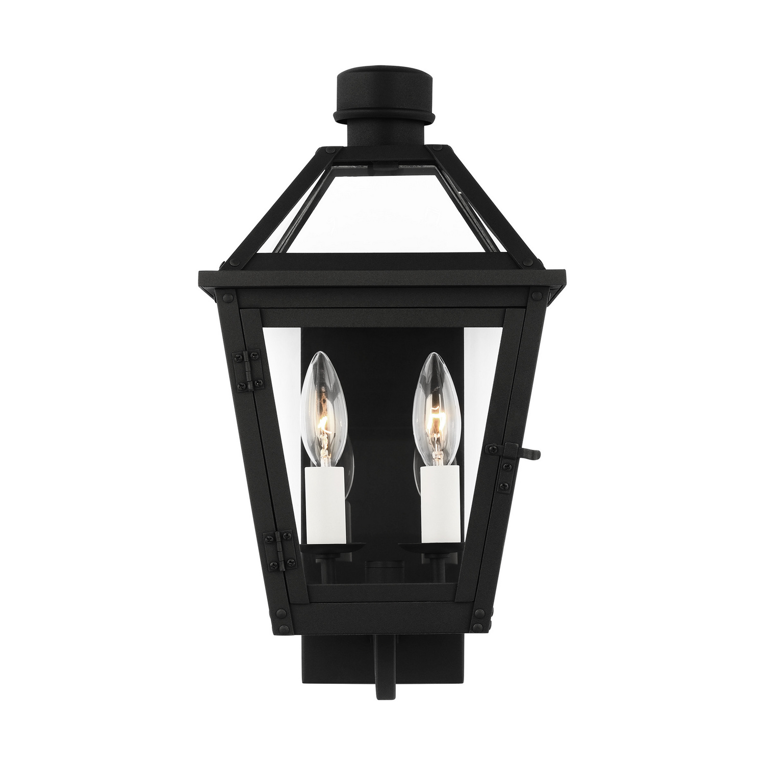 Visual Comfort Studio Hyannis 2-Light Outdoor Wall Light in Textured Black by Chapman & Myer
