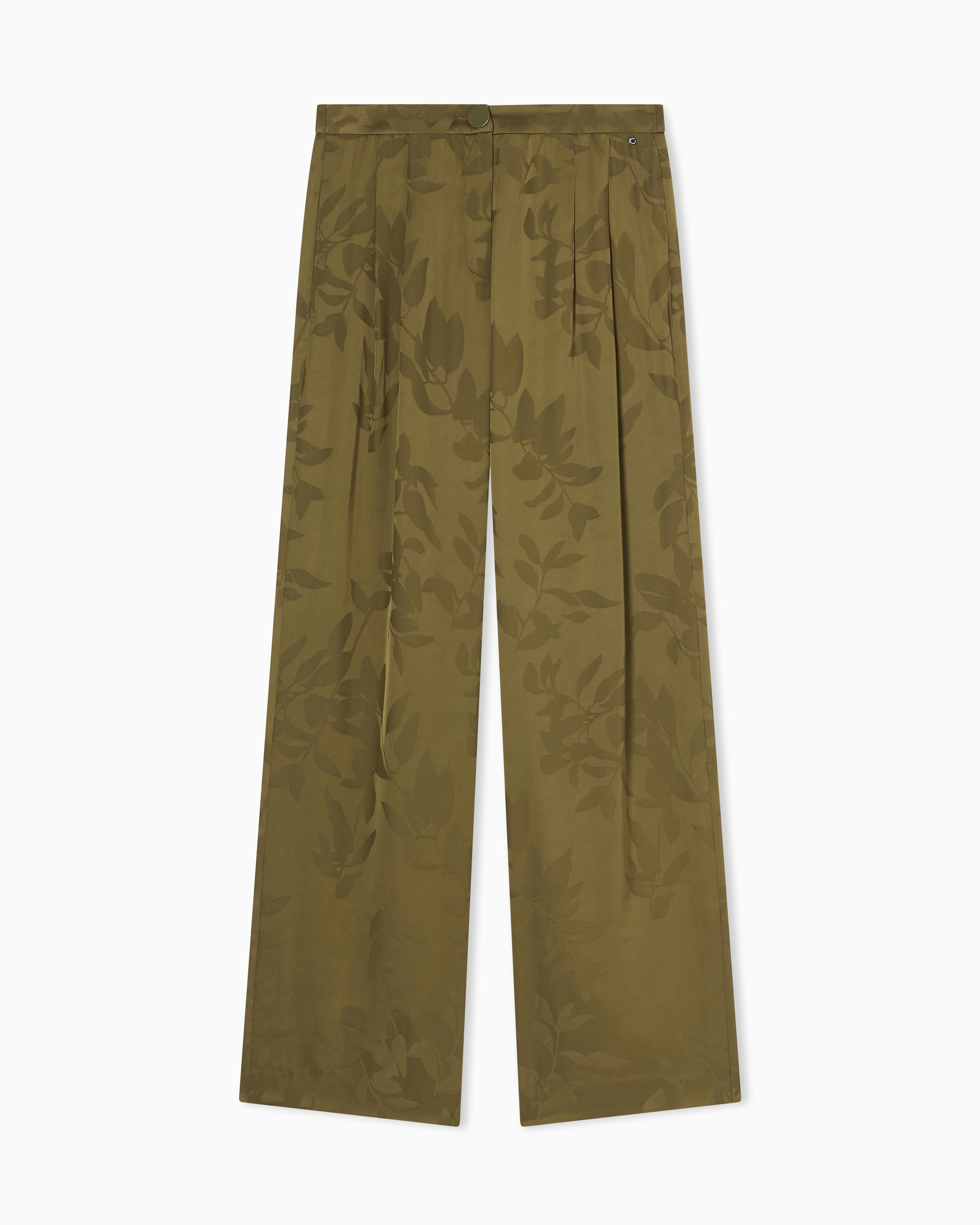 Jacquard Viscose Palazzo Pants with Geometric Pattern