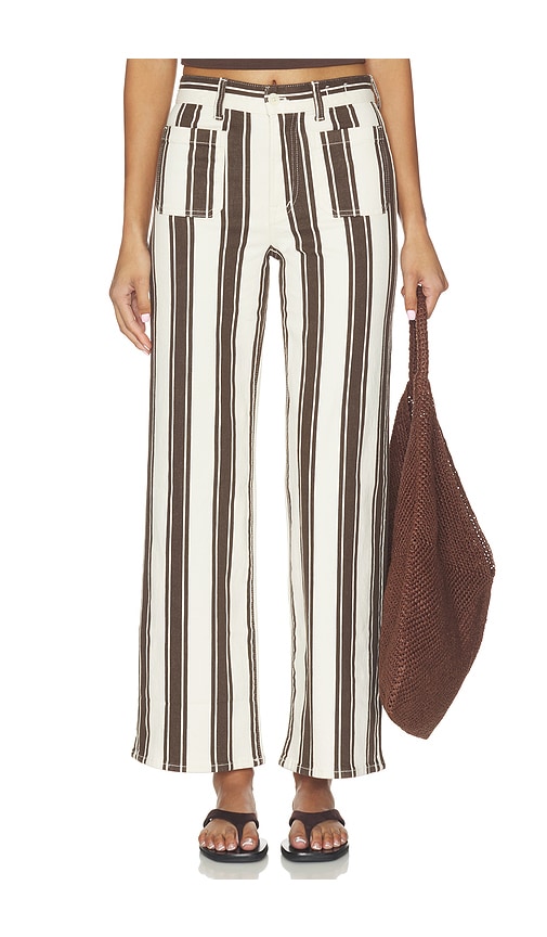 Madewell The Emmy Wide Leg Striped in Brown. - 23 also , 25, 26, 27, 28, 29, 30