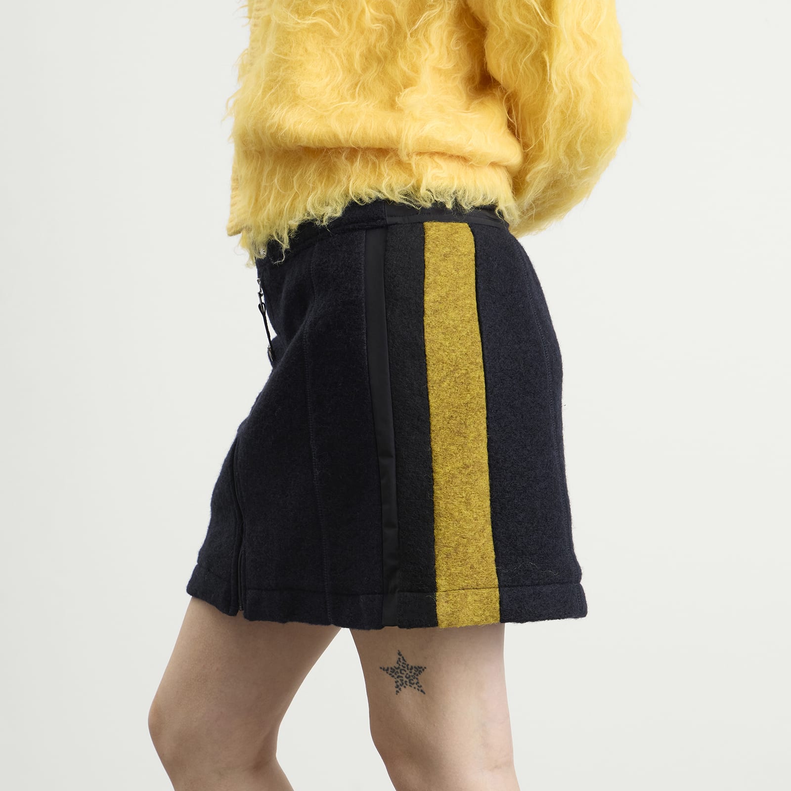 TOGA Wool Jersey Skirt Navy