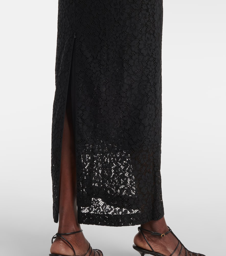 Jasmine floral lace maxi skirt