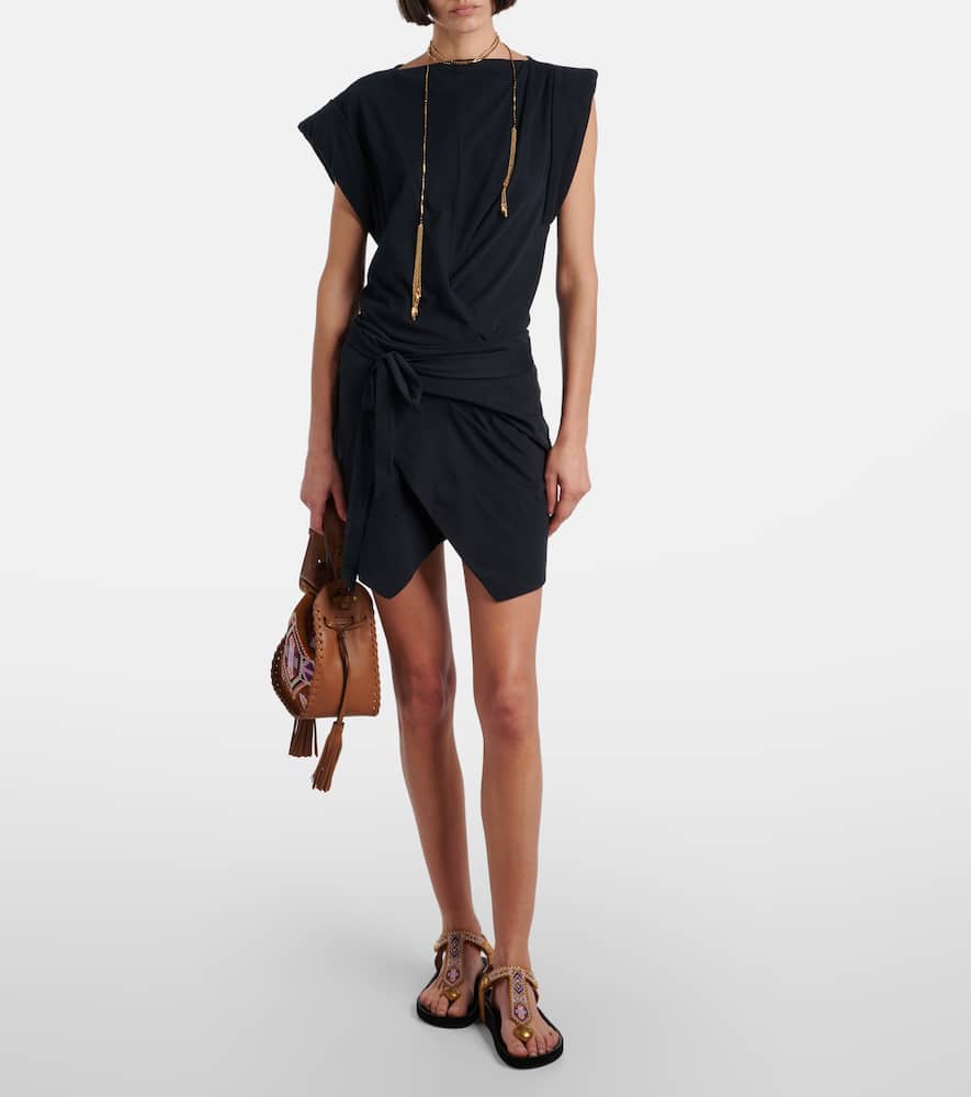 Berenice cotton jersey wrap skirt