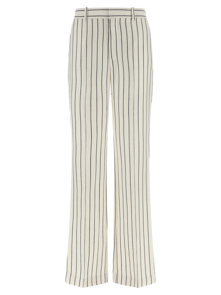 Striped Pants White