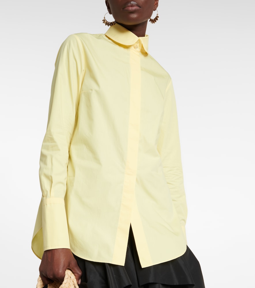 Oversized cotton poplin shirt