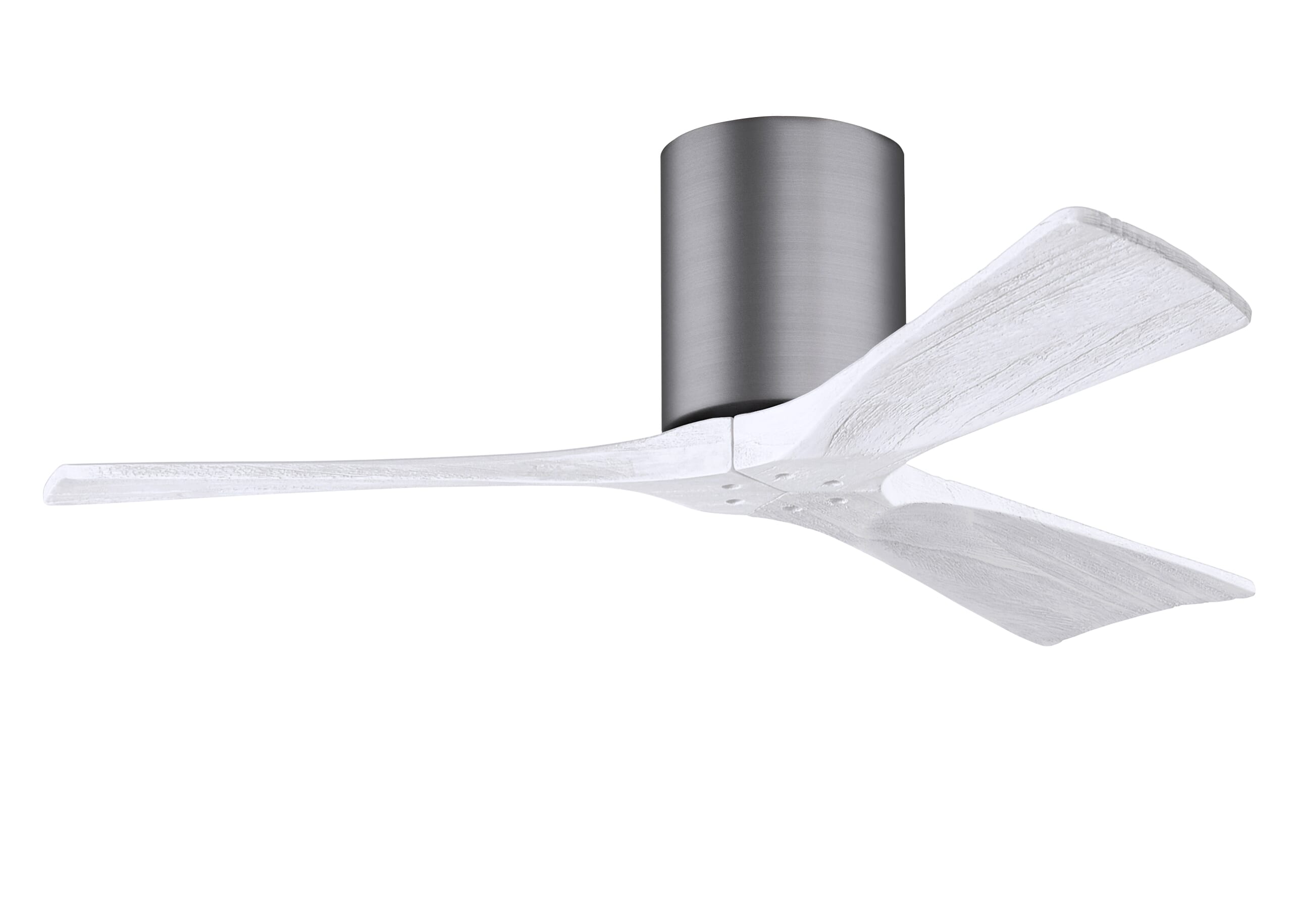 Irene 6-Speed " Ceiling Fan in Brushed Pewter with Matte White blade