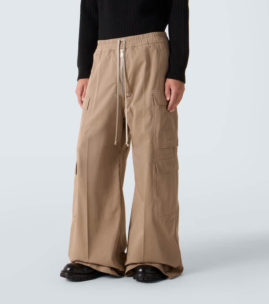 DRKSHDW cotton flannel cargo pants