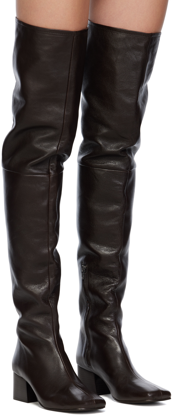 LEMAIRE Brown Leather Boots