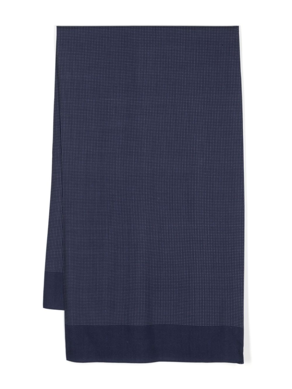 Micro-dot wool scarf - Blue
