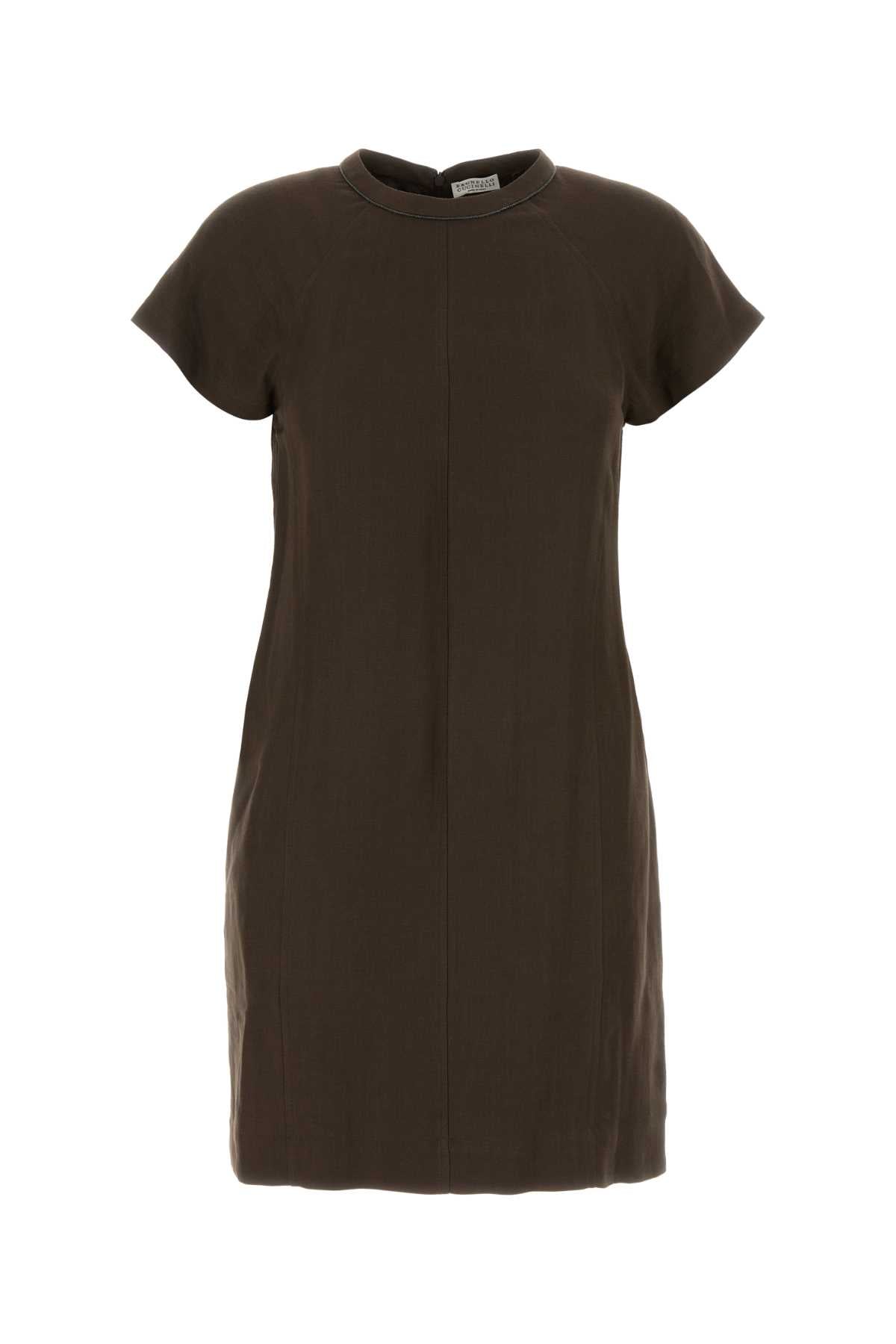 Corto Dress — Brown