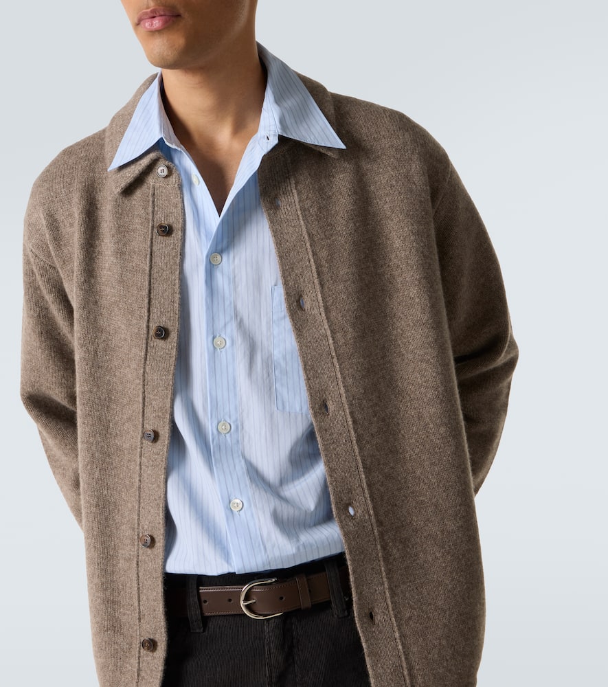 Yak and wool cardigan